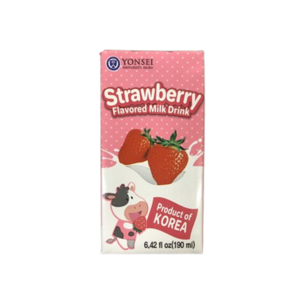 Bebida de leche y fresa